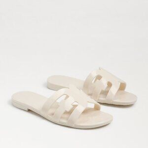Sam Edelman Women's Bay Jelly Slide Sandal in Ivory Size 6 NWT $70